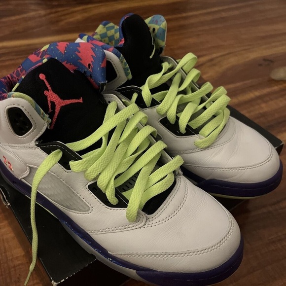 Nike Air Jordan 5 Retro GS 'Alternate Bel-Air' 2020 7Y/ woman’s 8 GUC - Picture 6 of 8